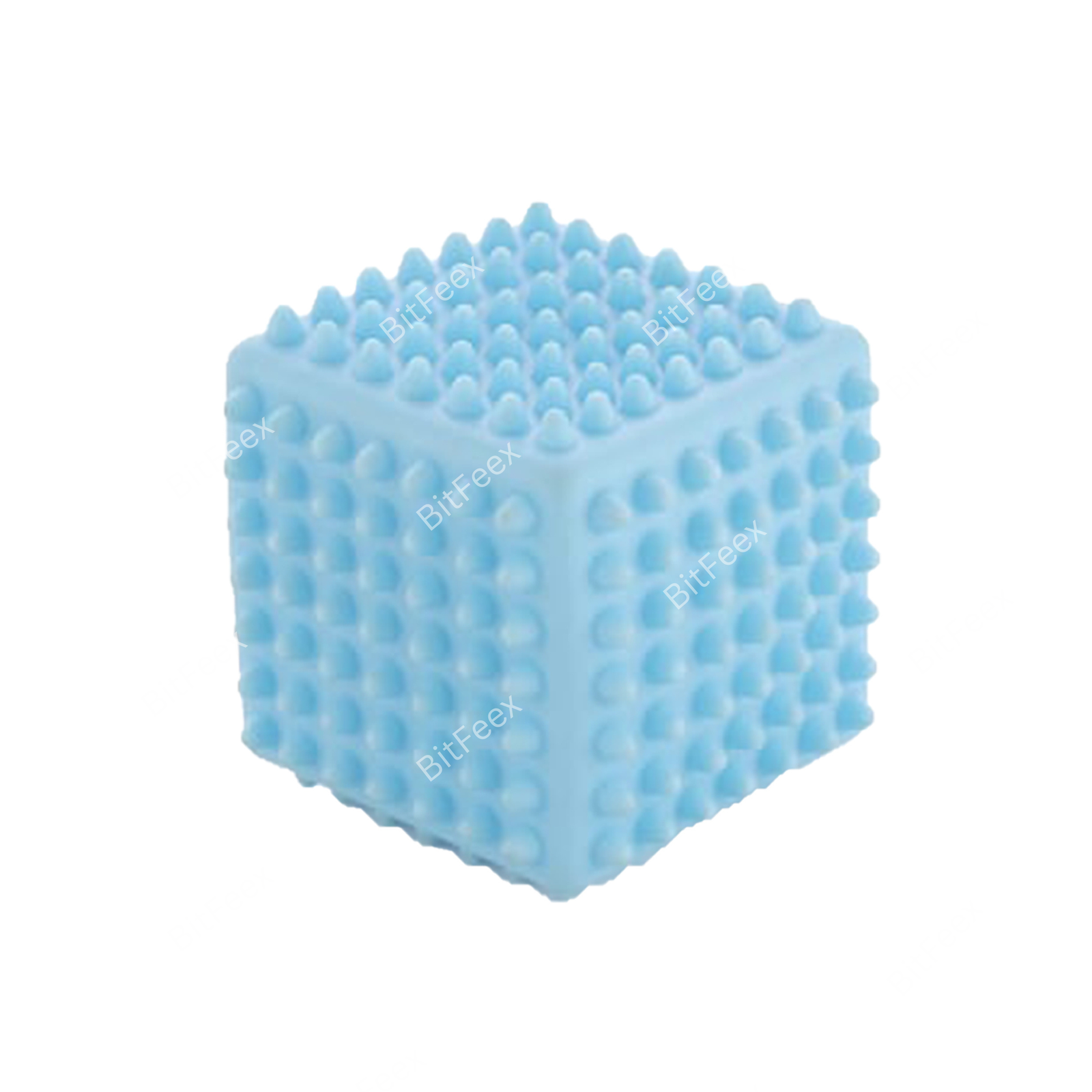 BitFeex Squeezy Square Shape Toy Soft Rubber, Chu Chu Sound, Fun Bath Time Toy for Kids 1+ Years, Color May Vary